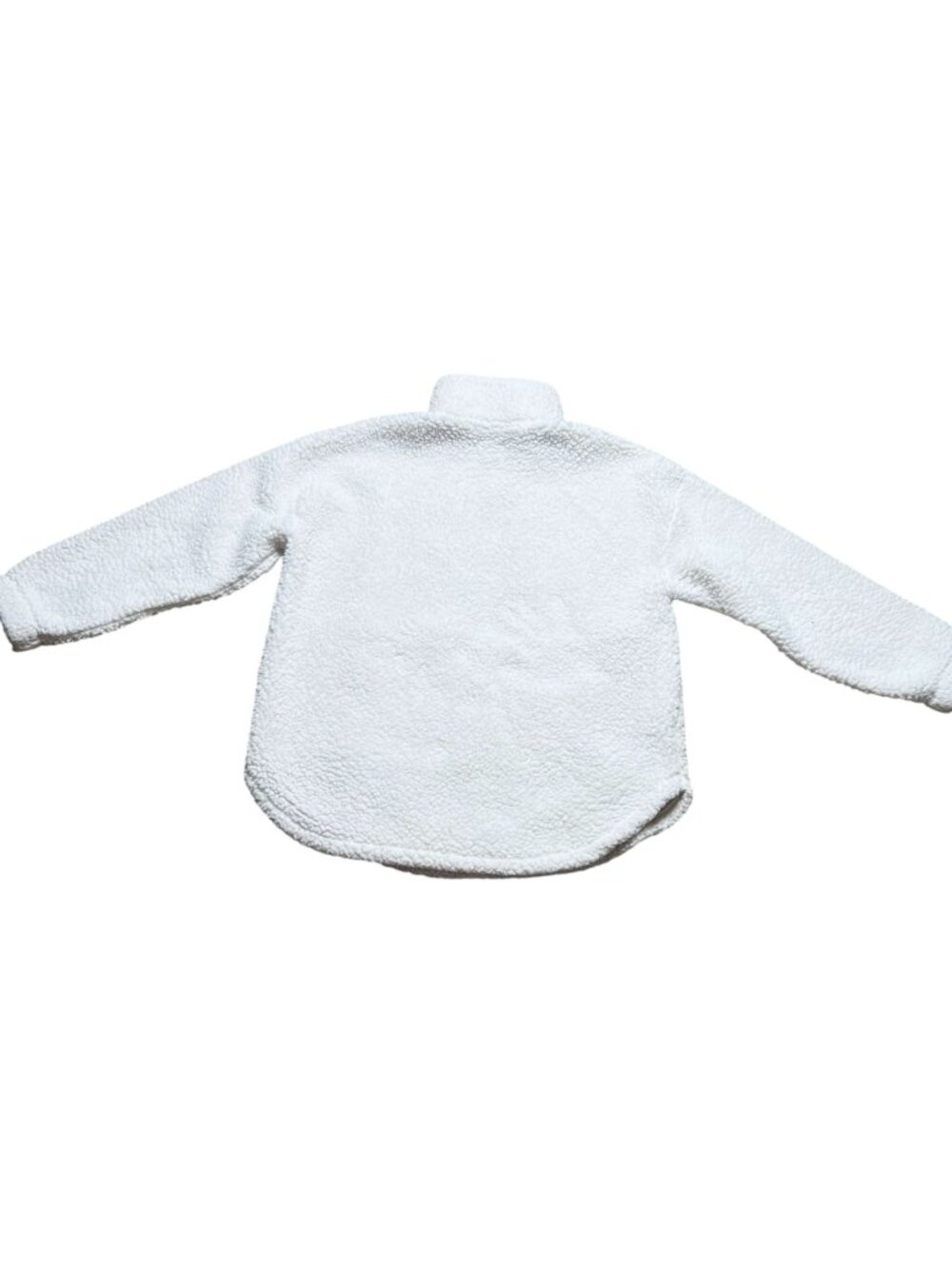 Lou & Grey Sherpa Pullover Half Zip Womens Size L Ivory Pink Cozy Teddy - Picture 4 of 4